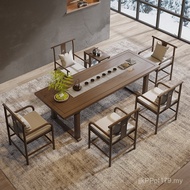Living Room Negotiation Tea Table Solid Wood Office Meeting Guest Reception Area New Chinese Dedicat