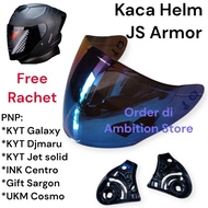 HELMET VISOR JS LEOPARD GLASSJS Armor FREE RACHET