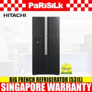 (Bulky) Hitachi R-W690P7MSX-GGR 4-Door Big French Refrigerator (531L)