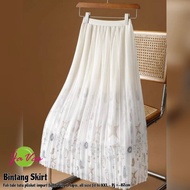 Bintang haru Skirt Korean Original alfashion fatiha Brocade Skirt Combination premium Brocade Long S