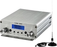 FM Transmitter,15W FM Radio Broadcast Transmitter for Church,Long Range FM Radio Transmitter Stereo 
