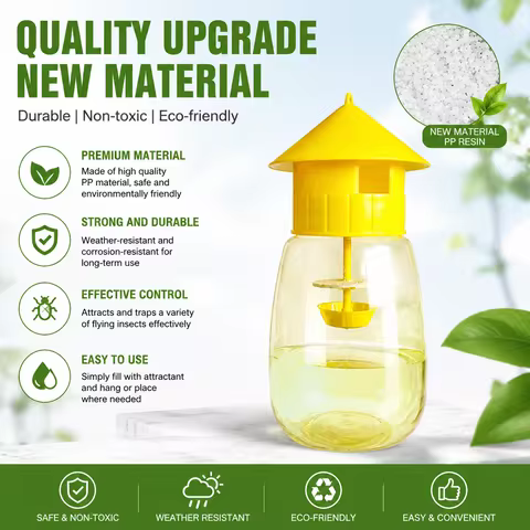 Reusable Hanging Fly Wasp Insect Traps Outdoor Garden Orchard Asian Hornet Catcher Fruit Fly Catcher