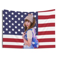 Aidou Cheering Flag Banner Tapestry le sserafim Jincaiyuan Rei Karina Background Decoration minji Ha