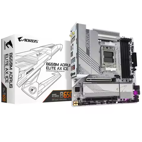 GIGABYTE B650M AORI ELITE AX ICE main board DDR5 for 7600X/7800X3D