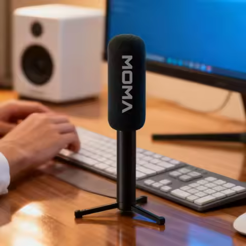 Original HOLLYLAND Microphone Handle Compatible With Multiple Lavalier Microphones For Desktop Handh