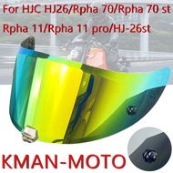Rpha11 Visor for HJC HJ26 Rpha 70 St HJ-26st Dustproof Windproof Uv Protection Sunscreen Electroplat