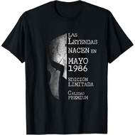 Men's cotton T-shirt Legends Born In May 1986 36th Birthday 36 Years Old T-Shirt