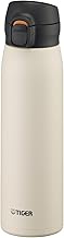 Tiger Thermos MKR-W60NW Water Bottle, 20.3 fl oz (600 ml), One-push Stainless Steel Bottle, Cold Ret