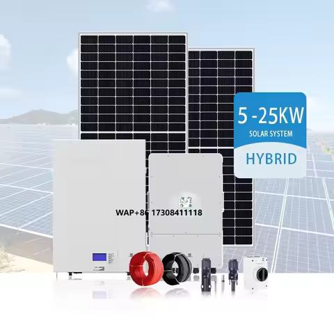 All in One Home Hybrid Solar Panel System 5kw 10kw 15kw 20kw 30kw Lifepo4 Lithium Battery Solar Ener