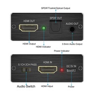 「LUNA electronic accessories」 ตัวแยกสัญญาณเสียงที่เข้ากันได้กับ HDMI ตัวแปลงเครื่องแยกสัญญาณเสียง Op