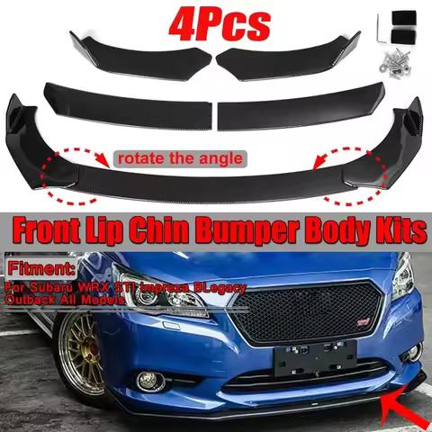 4pcs Car Front Lip Bumper Splitter Diffuser For Mazda 3 Axela 6 Atenza 2 3 5 6 CX 3 4 5 MX5 RX8 Miat