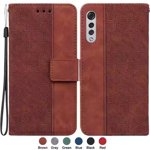 For LG Velvet 5G Capa for Funda LM-G900N LM-G900EM LM-G900 LM-G900TM Case Fashion Magnetic Geometric