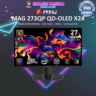 MSI MAG 273QP QD-OLED X24 Gaming Monitor - WQHD QD-OLED 240Hz  0.03ms (GTG)