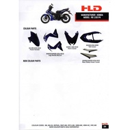 BODY SET HONDA RS150 V4 - RS150R RS150 R NEW COVERSET FRAME COLOR PARTS BODY COVER SET BODYSET REPSO