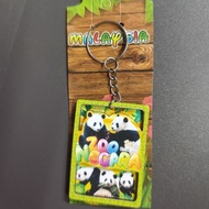 zoo negara panda Malaysia keychain