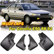 4pc Molded Mud Flaps Flap For Toyota Corolla E90 AE90 AE92 1988 - 1992 Sedan Saloon Coupe Splash Gua