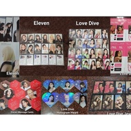 IVE Debut ELEVEN LOVE DIVE Album Photocard PC Wonyoung Yujin Liz Rei Leeseo Gaeul