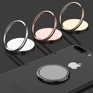 360 Degree Rotation Round Shape Stainless Mirror Ring Stand for Mobile Phones