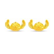 SK Jewellery Stitch Wink 999 Gold Earrings