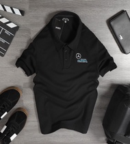 Áo thun polo Mercedes chất vải thun cotton cao cấp có cổ áo sang trọng mát không xù lông FHD