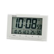 นาฬิกาดิจิทัล SEIKO CLOCKS QHL090W 3.7X6 นิ้ว สีขาว (1268663)