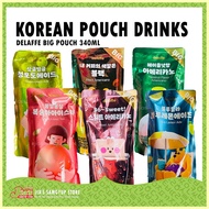 ◬ ✙✷ ♞DELAFFE - Korean Pouch Drinks (Coffee and Juice Ades) 340ml, 230ml