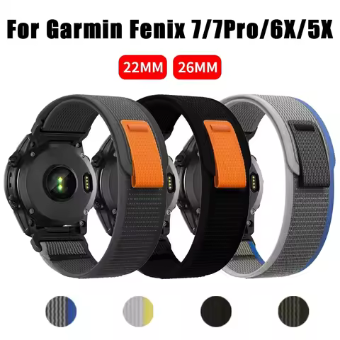 22 26mm QuickFit Replacement Watchband Strap For Garmin Instinct 2X Solar Fenix 7 7X 6X 6Pro 5X 5 Ep