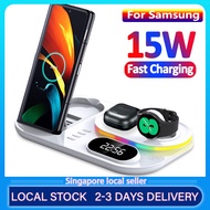 Wireless Charger 3 in 1 Qi Fast Charging Station Foldable Wireless Charger Dock
