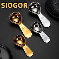 SIOGOR Coffee Scoops, Stainless Steel 15/30ml Coffee Bean Measuring Spoons, Durable 1 Tbsp or 2 Tbsp