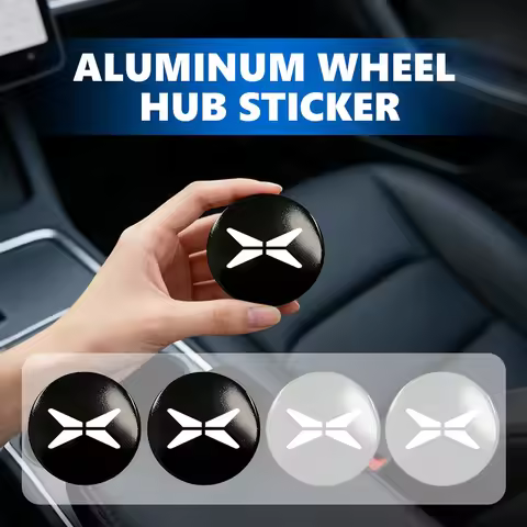4pcs 3D Car Logo Wheel Center Hub Cap Dust-proof Badge Sticker For Xiaopeng Xpeng N5 P5 P7 P7i X9 M0