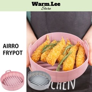 Airro silicon pot air fryer container Pink/Gray
