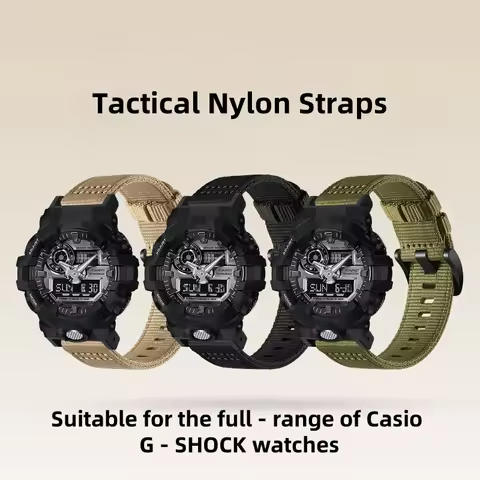 New Nylon Strap For Casio G-Shock GA-100/110/120/140/200/400/700 800 GD-100/110/120 G-8900 GLS-100 W