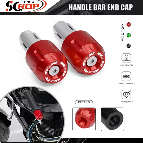 gsr burgman Motorcycle CNC Counterweight Cover Handlebar Grips Plug End Cap Slider For GSR 600 750 4