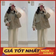 Guangzhou Korean Style Khaki Fleece-LinedJacket Ak0038 - Yammy888