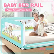 BABY BEDRAIL PAGAR PENGAMAN KASUR RANJANG BAYI Pembatas Tempat Tidur Kelambu Anak Balita Set Bed Rai