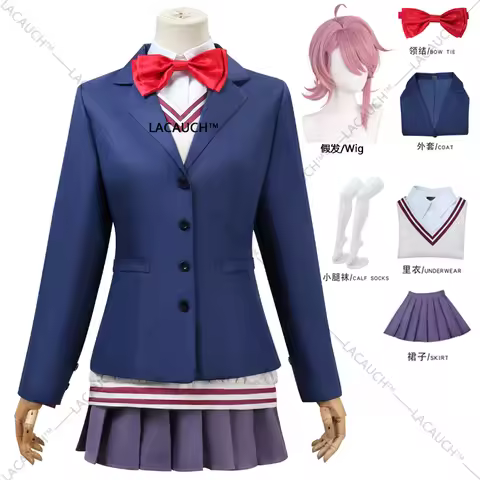 Aira Shiratori Cosplay Costume Anime Dandadan School Jk Uniform Dress Skirt Stockings Momo Ayase Hal