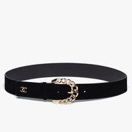 Chanel香奈兒25最新絲絨小牛皮皮帶