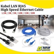 Cable LAN Ethernet Internet UTP RJ45 Cat5E 1.5 3 5 10 15 20 Meters G1724