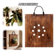 MAINAUSHUI6K Staghorn Fern Board, Wall Mounted Hanging Staghorn Fern Mounting Board,  Wood Perforate