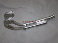 ท่อไอเสียรถจักรยานยนต์แบบไมโครไฟเบอร์สแตนเลสสำหรับ Honda CB400SS ส่วนหลังและส่วนหน้า ท่อไอเสียสไตล์ว