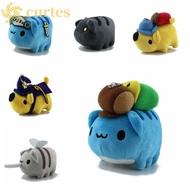 CURTES Bugcat Pendant, Blue Cat Toy Multiple Style Bugcat Capoo Keychain, Lovely Bag Charm Keyring C