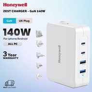 Honeywell Zest Charger GAN 140W Ultra-Fast Wall Charger (White) - HC000050/CHG/GAN/WHT/140W