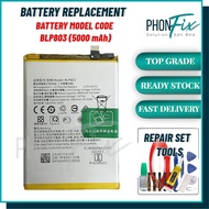PhonFix Battery Replacement for REALME V3 / REALME C17 / REALME 7I RMX2103 / REALME 8 5G BLP803 (500
