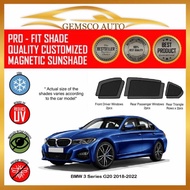 BMW 3 Series G20 2018-2022 (Plastic Frame) ( 6 / 7pcs ) Car Sunshade / Boot Tray