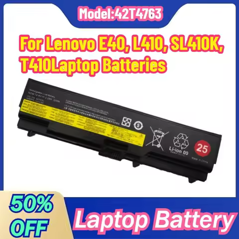 High-quality 42T4763 Li-ion Battery for Lenovo E40, L410, SL410K, T410Laptop Batteries