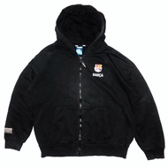 Barcelona FC Official Boxy Zipper Hoodie – A Timeless Statement of Style