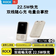 [3C Certification] ROCK Comes with Cable Power Bank 22.5W Super Fast Charge 2,0000mAh Portable Power