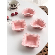 Embossed Cute Ceramic Dessert Breakfast Salad Baby Bowl
