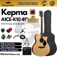 Kepma A1CE 40 inch  Grand Auditorium Acoustic Guitar  with  AcoustiFex® K-10 Pickup ( A1CE-K10 /  A1