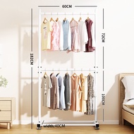 LG Rak Baju Gantung Berdiri 2 Susun Rak Gantungan Baju Besi Rak Baju Gawang Estetik Stand Hanger 200